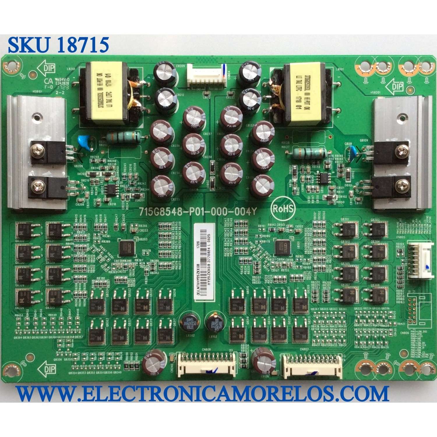LED DRIVER / VIZIO LNTVHY25ZXXGB / 715G8548-P01-000-004Y / PANEL TPT500U1-QVN03.U / MODELOS M50-E1 / M50-E1 LTMWVYKT